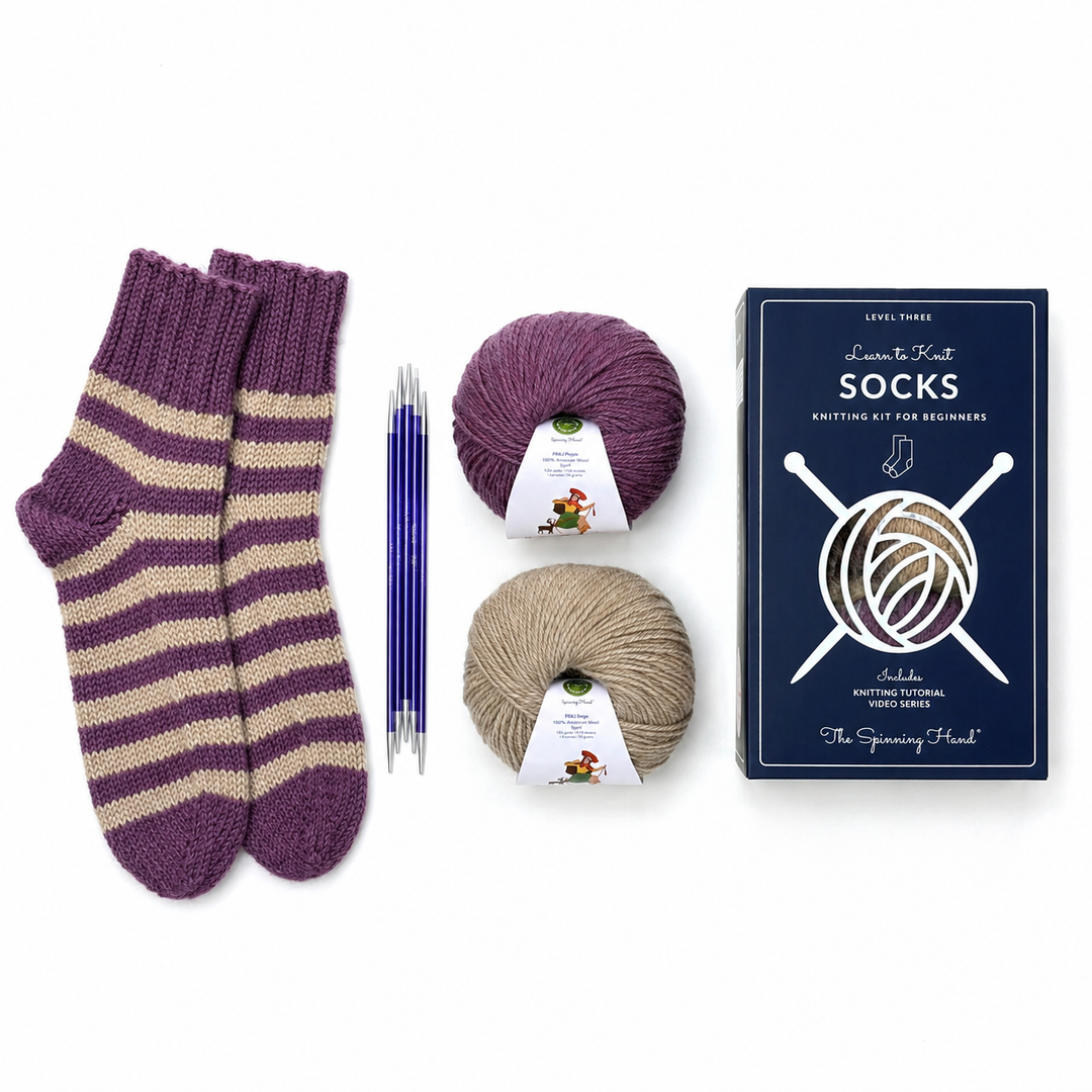 The Spinning Hand Alpaca Socks Knitting Kit