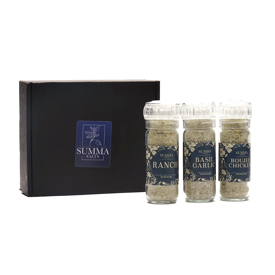 Summa Salts Best Selling Herb Seasoning Salts 3- Pack