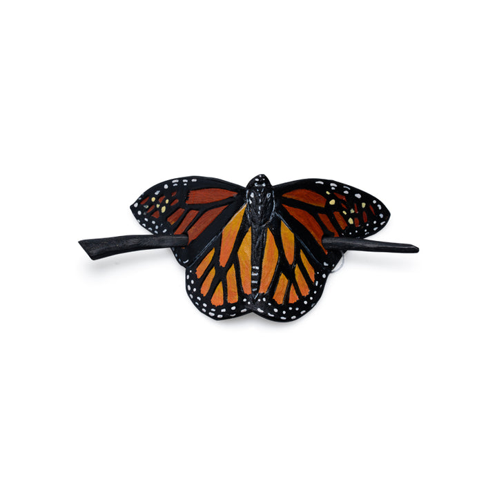 Stitchwalker Leather Handmade Monach Butterfly Hairpiece