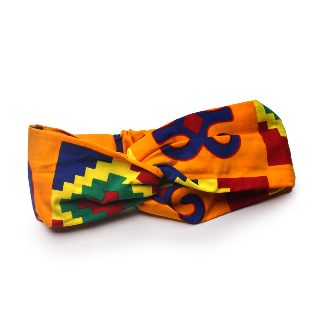 Samson7arts Indinkra print headband