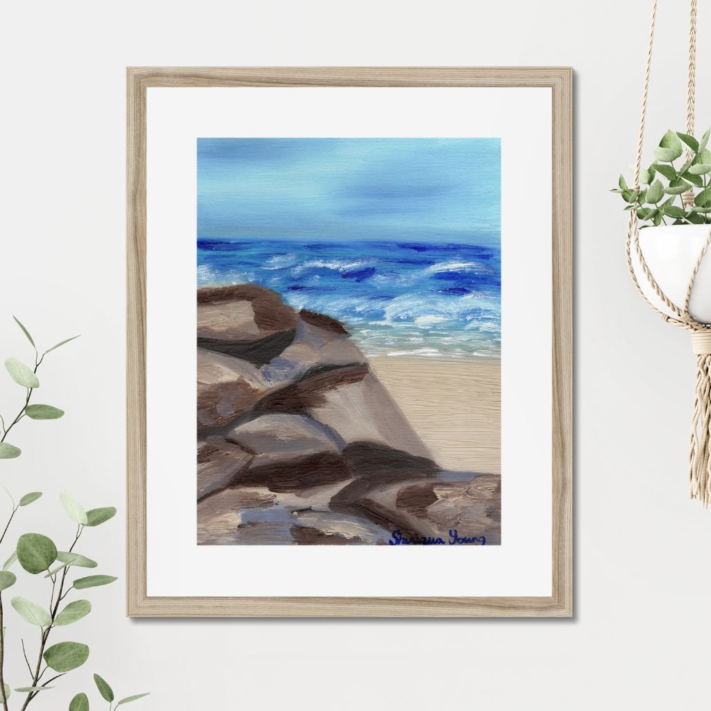 Shea Design Rocky Beach Art Print
