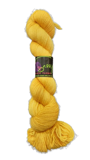 Sassy Black Yarns Highlighter (Hand Dyed Yarn)