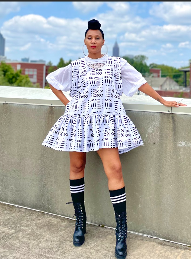 Charla Ruschelle DollBae Dress [White and Black]