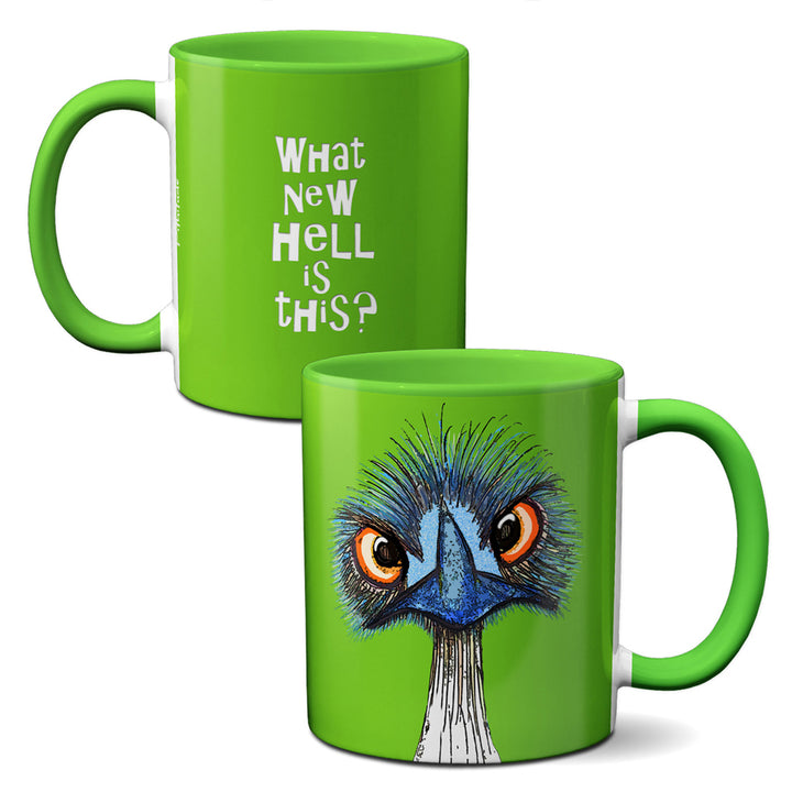 Pithitude What New Hell Emu Ceramic Mug