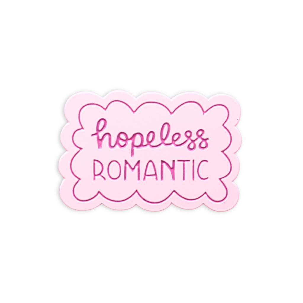 The Nerdware Store Hopeless Romantic Pin