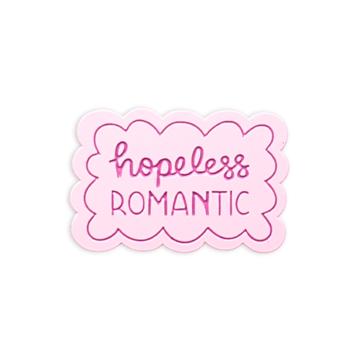 The Nerdware Store Hopeless Romantic Pin