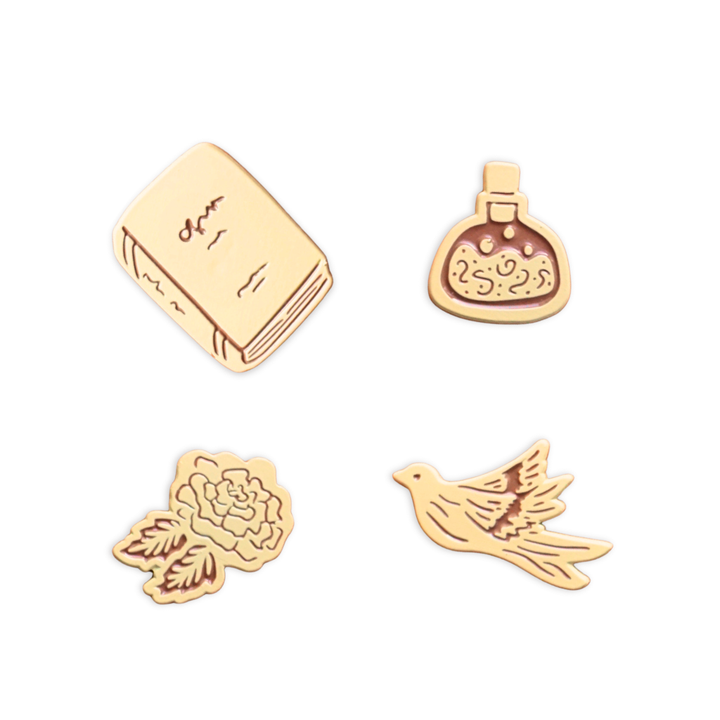 The Nerdware Store Stories Mini Pins