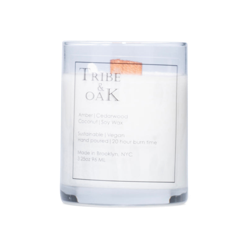 Tribe & Oak 3.25oz Coconut Soy Wax Votive Candle with Wooden Wick