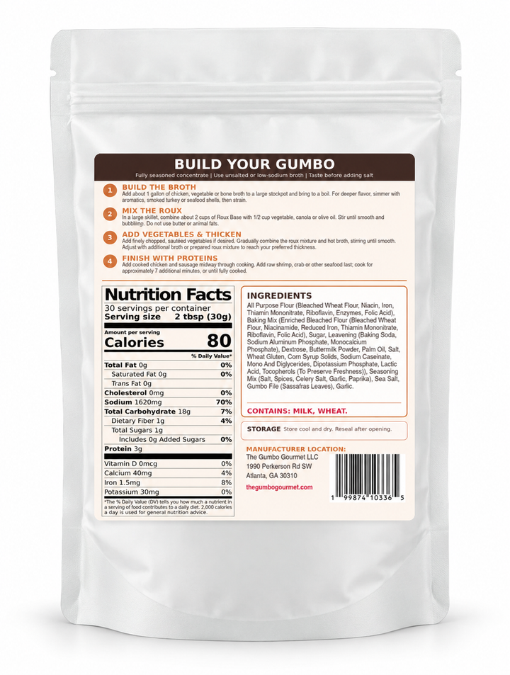 The Gumbo Gourmet Gumbo Starter Roux Base