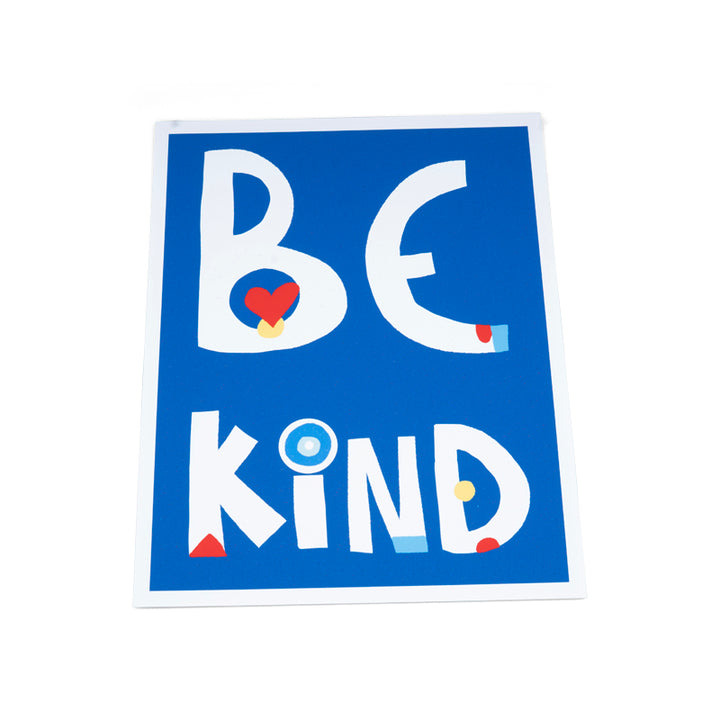 Violet Red Studio Be Kind Retro Art Print