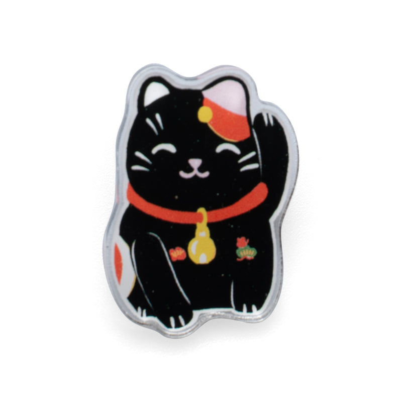 Violet Red Studio Lucky Cat Lapel Pin