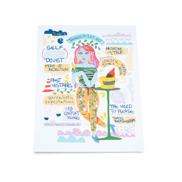 Violet Red Studio Empowering Wall Art Bundle – 4 Bold Prints with Self-Love & Positivity
