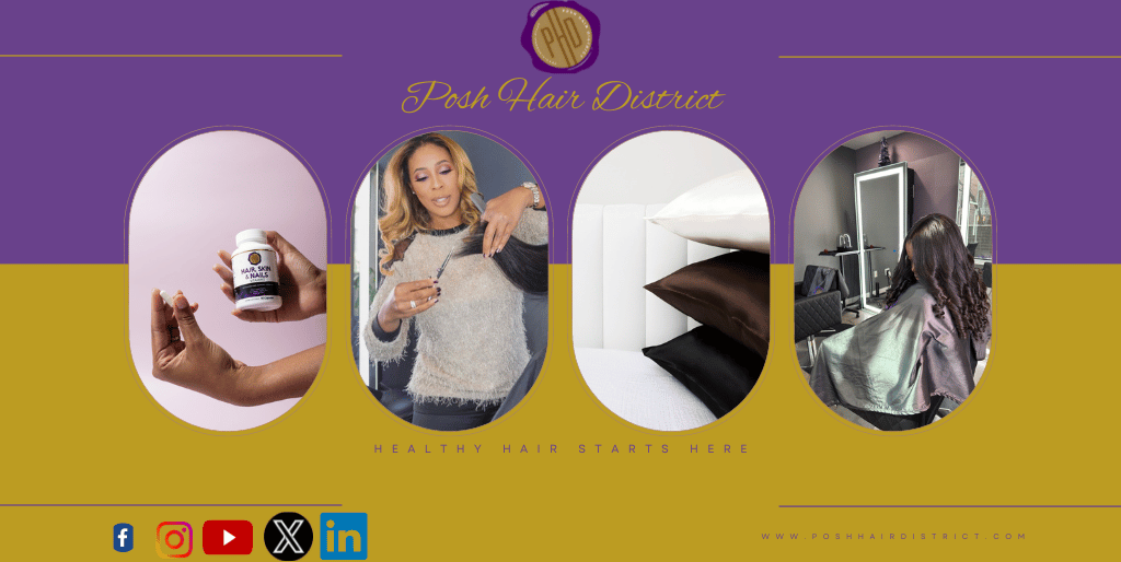 Posh Hair District PHD Satin Protective Pillowcases